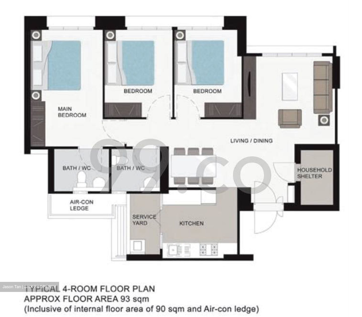 Blk 70B Telok Blangah Ridgeview (Bukit Merah), HDB 4 Rooms #403481981
